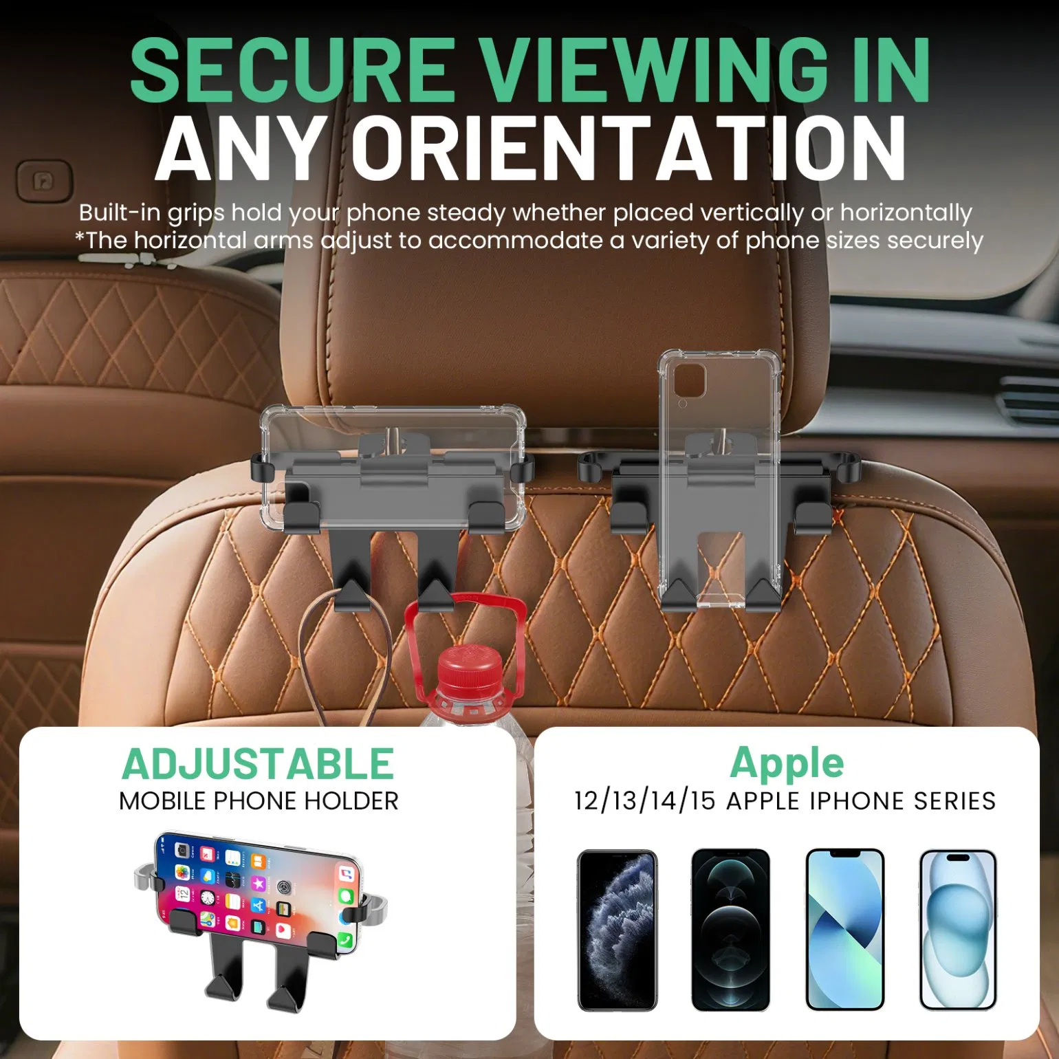 ABS+PC Customizable Car Hooks Strong Interior Accessories Personalized Hangers for Outdoor Travel & Indoor Household