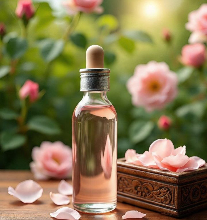 Luxury Rose Body Massage Oil Hydrating Firming for Silky Smooth Youthful Skin