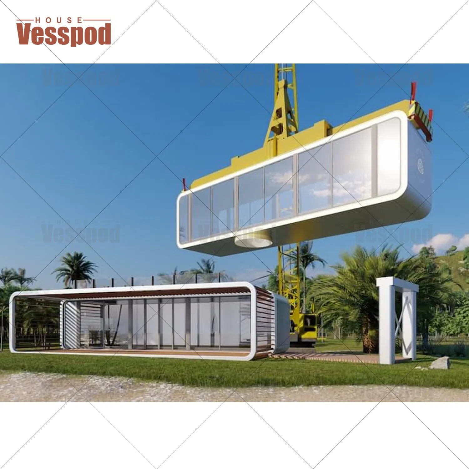 Customized Luxury Prefab Houses in Steel Comfortable Modular Container Homestay Living Apartment Homes for Outdoor