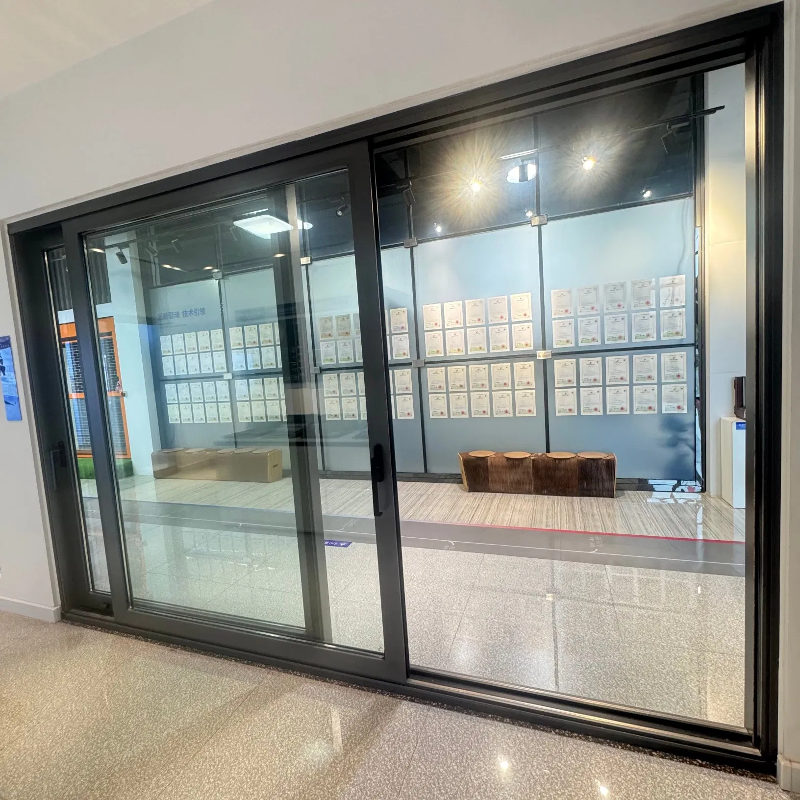 Jc140 Manufacturer Customized Security Sliding Metal Interior Door Nfrc Aama Wdma Waterproof Aluminum Sliding Door