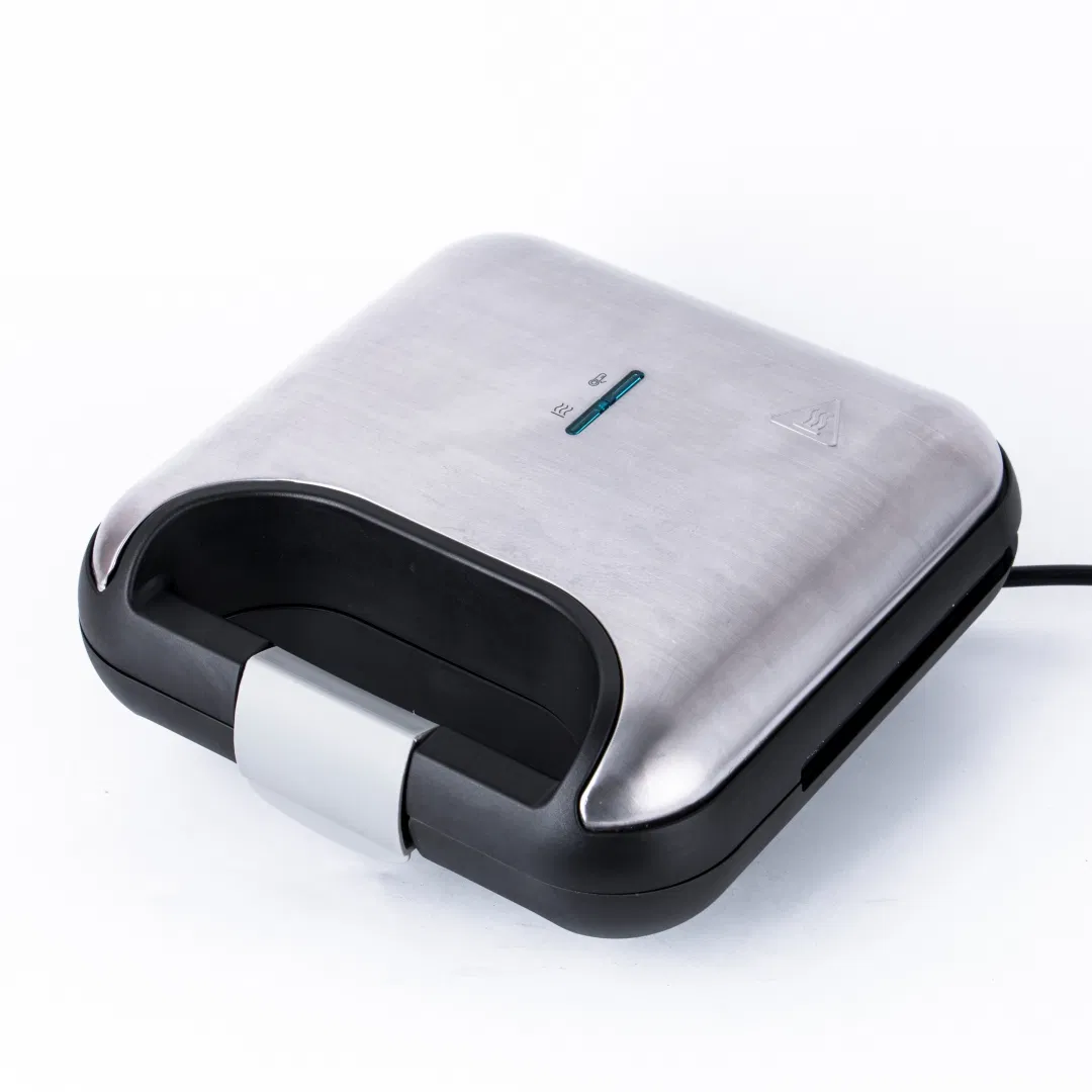 Non Stick Coating Panini Press Sandwich Maker 4 in 1 Waffle Maker Stainless Steel Electric Breakfast Machine