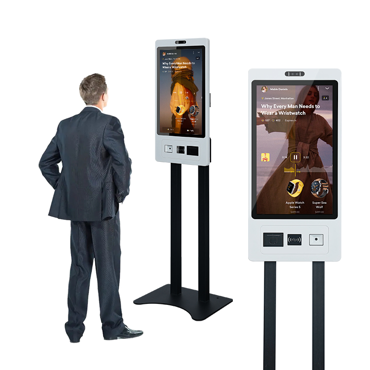 27 Inch USB Wall Mount /Floor Standing Kiosk for Self Order Store