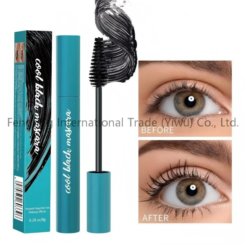 Smudge Proof Long-Lasting Mascara with Fiber Lengthening Volumizing Waterproof Intense Soft Full Lashes Mascara
