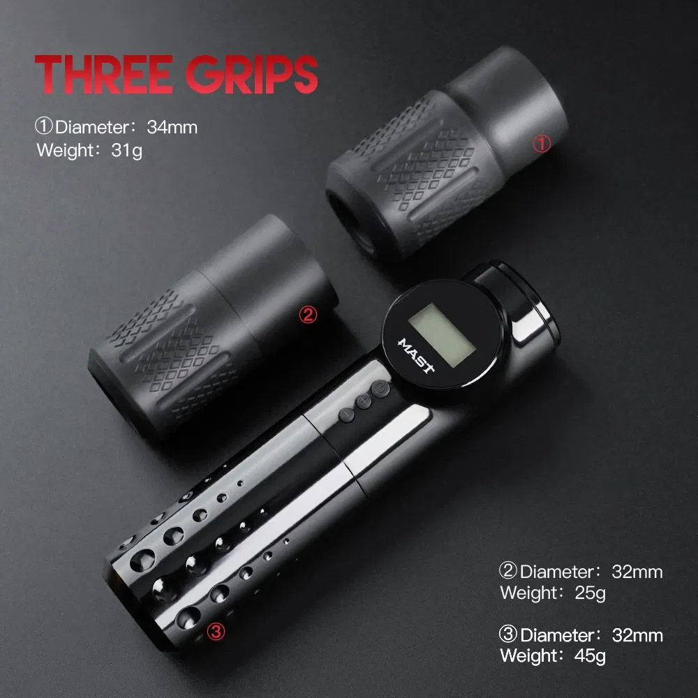 Mast Dragonhawk Wireless Tattoo Pen Rotary Machine with 2 Disposable Grips