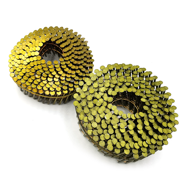 China Factory Supply Coil Nail Spiral Shank Painting for Pallets Fastener