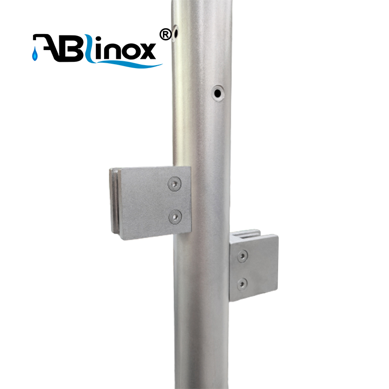 OEM/ODM 304 Stainless Steel Sandblasted Surface Staircase Handrail Balustrade