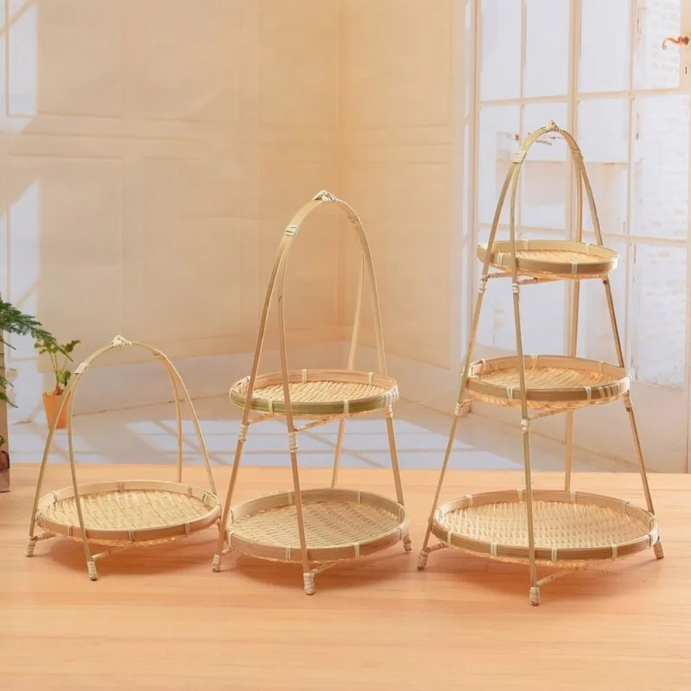 Display Handwoven Fruit Basket Serving Trays Mi25829