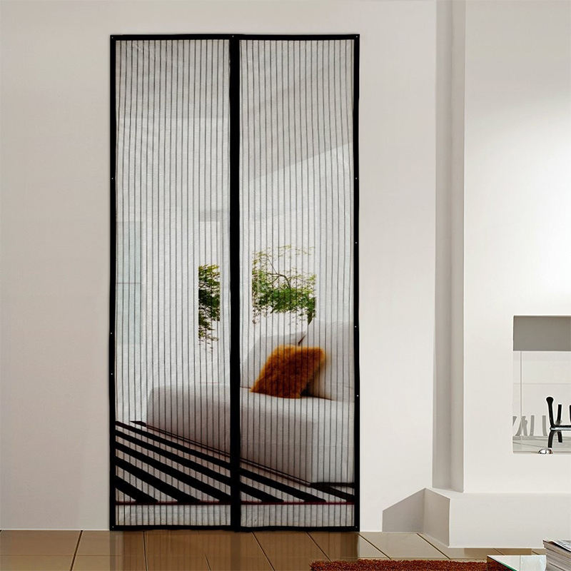 Hot Selling High Quality Fiberglass Magnetic Door Screen in Anti Insect Mosquito Fly Screen Curtain Mesh