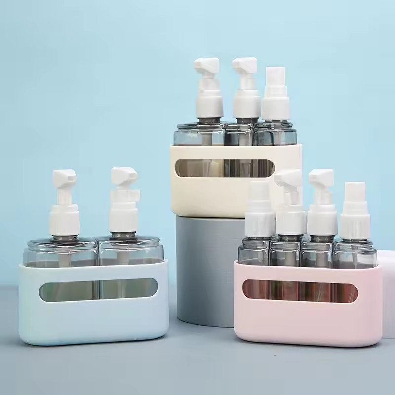 Cosmetics Tube Silicone Shampoo Travel Kits Set Reusable Refillable Portable Bottle