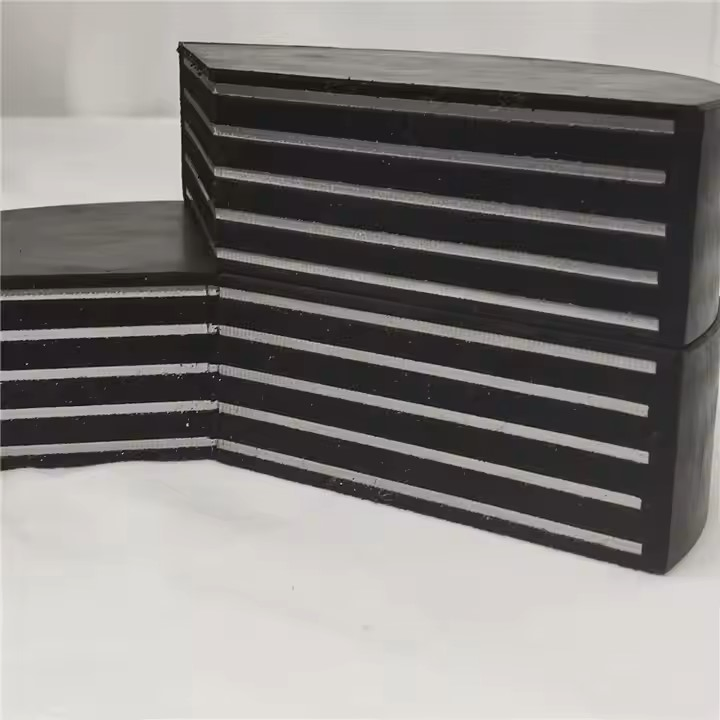 Elastomeric Structural Bearing Pads China Custom Neoprene Rubber Block Natural Bearing Pad for Bridges Moulding and Cutting Processing Service