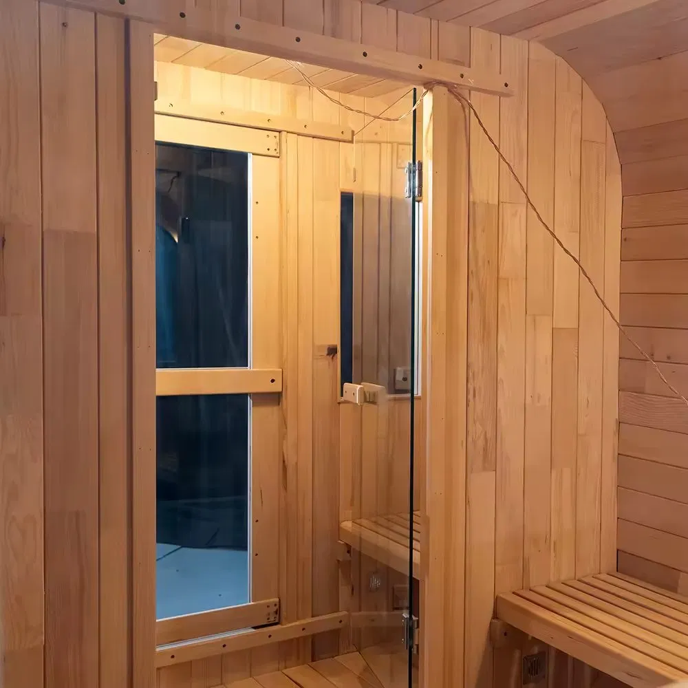 Традиционная паровая сауна из массива дерева на 4 человека