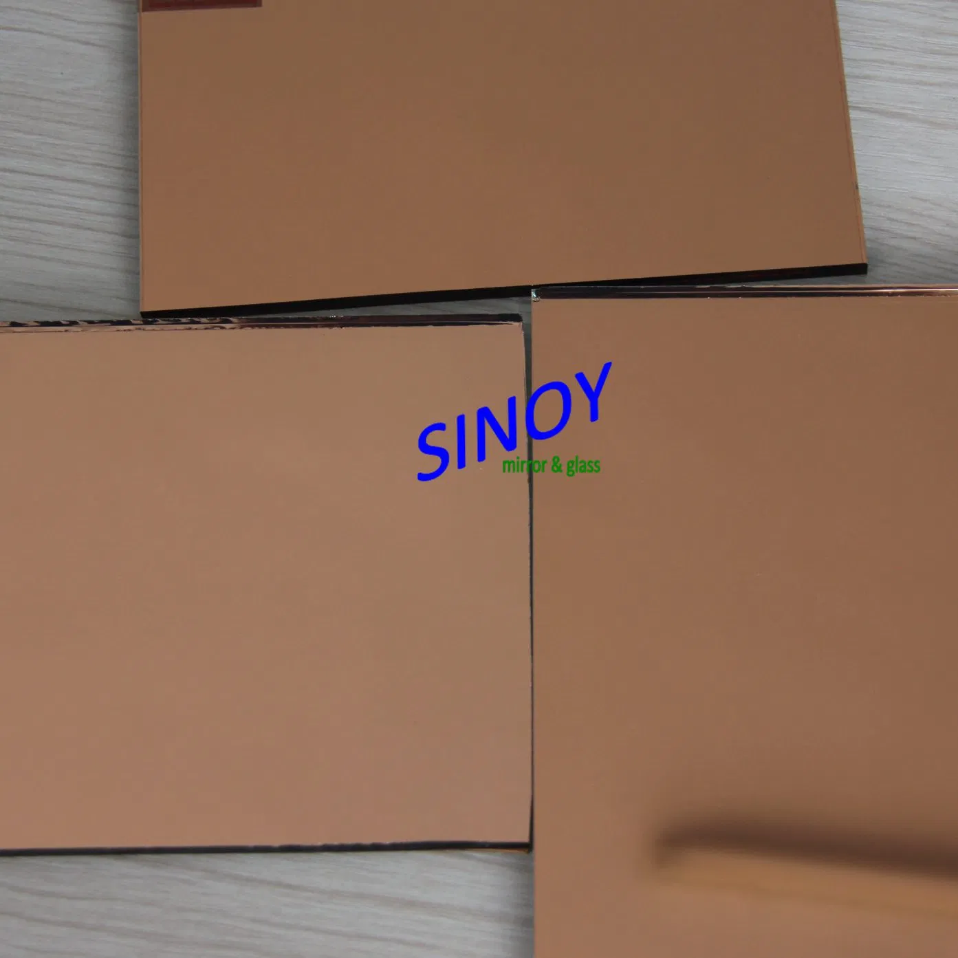 Sinoy Tinted Bronze Mirror Glass for Home Decoration in Customer Size