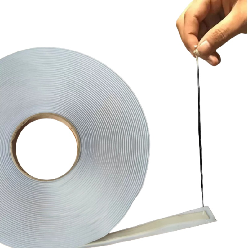 Outdoor Waterproof and Sealing White Double Sided Putty Tape Rubber Butyl Caulking Tape for Repairing Roof Leaks