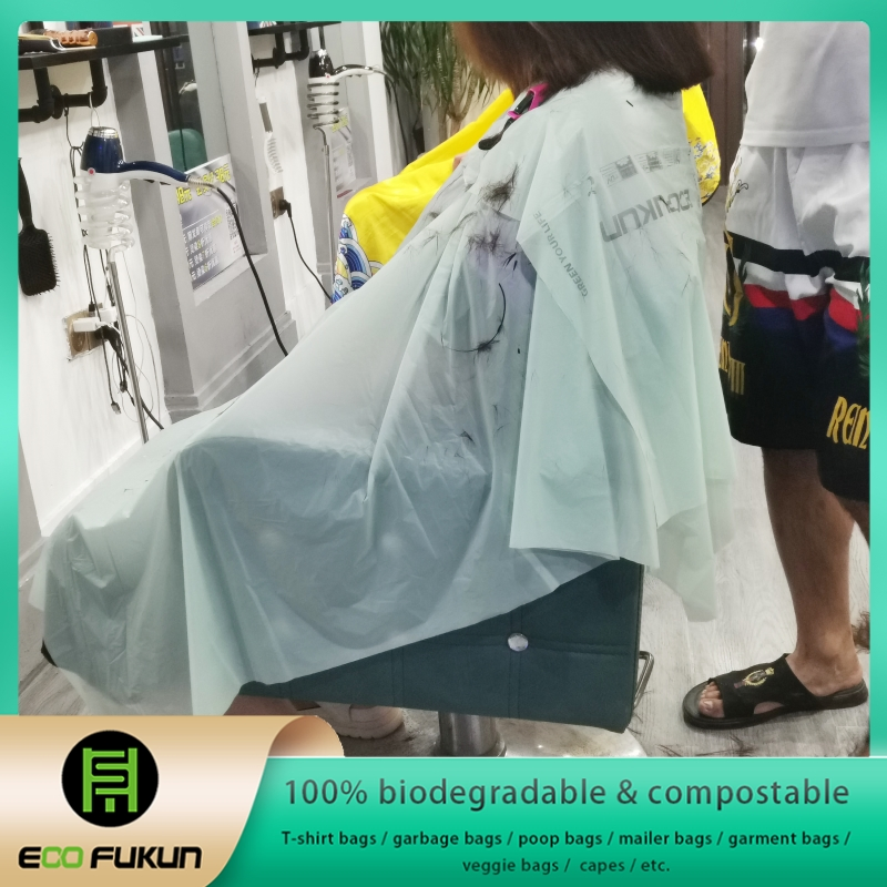Disposable Hairdressing Cape, Compostable Barber Cape