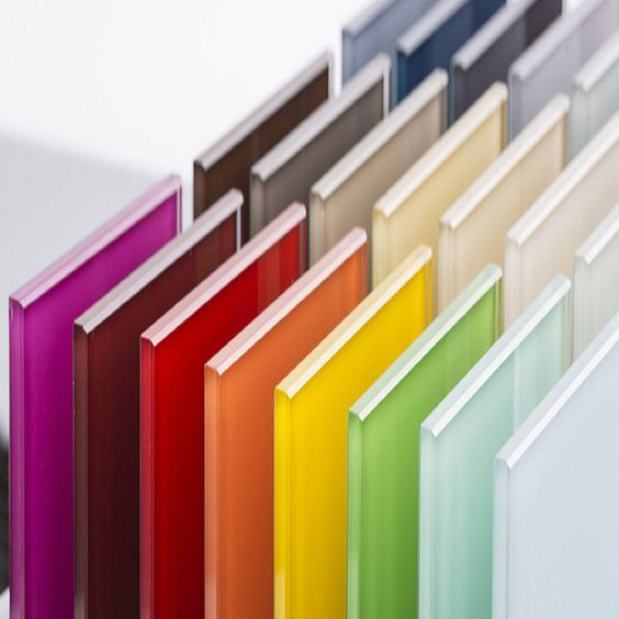 Fancy Double Fenzi Paint Black Back Painted Glass for Wardrobe Sliding Door