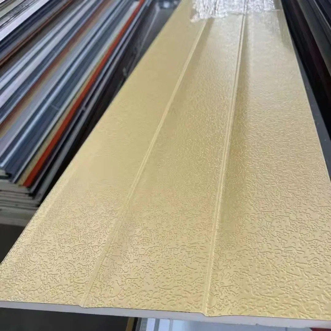 Insulated Exterior Siding Decorative Exterior Metal Fireproof PU Sandwich Foam Board Polyurethane Wall Panel
