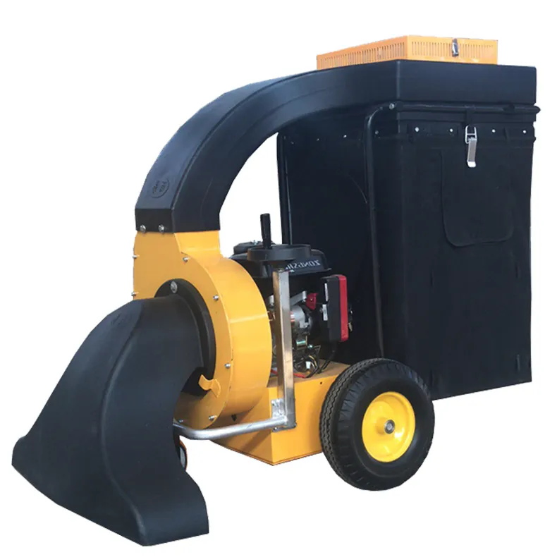 Petrol Outdoor Walk Behind Leaf Collection Equipment Leaf vacuum Cleaner Machine
