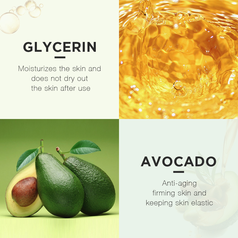 Wholesale Deep Cleanser Face Wash All Natural Avocado Face Cleanser Skincare Wash Lotion