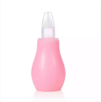Natural Silicone Pink Baby Nasal Aspirator Nose Cleaning for Babycare