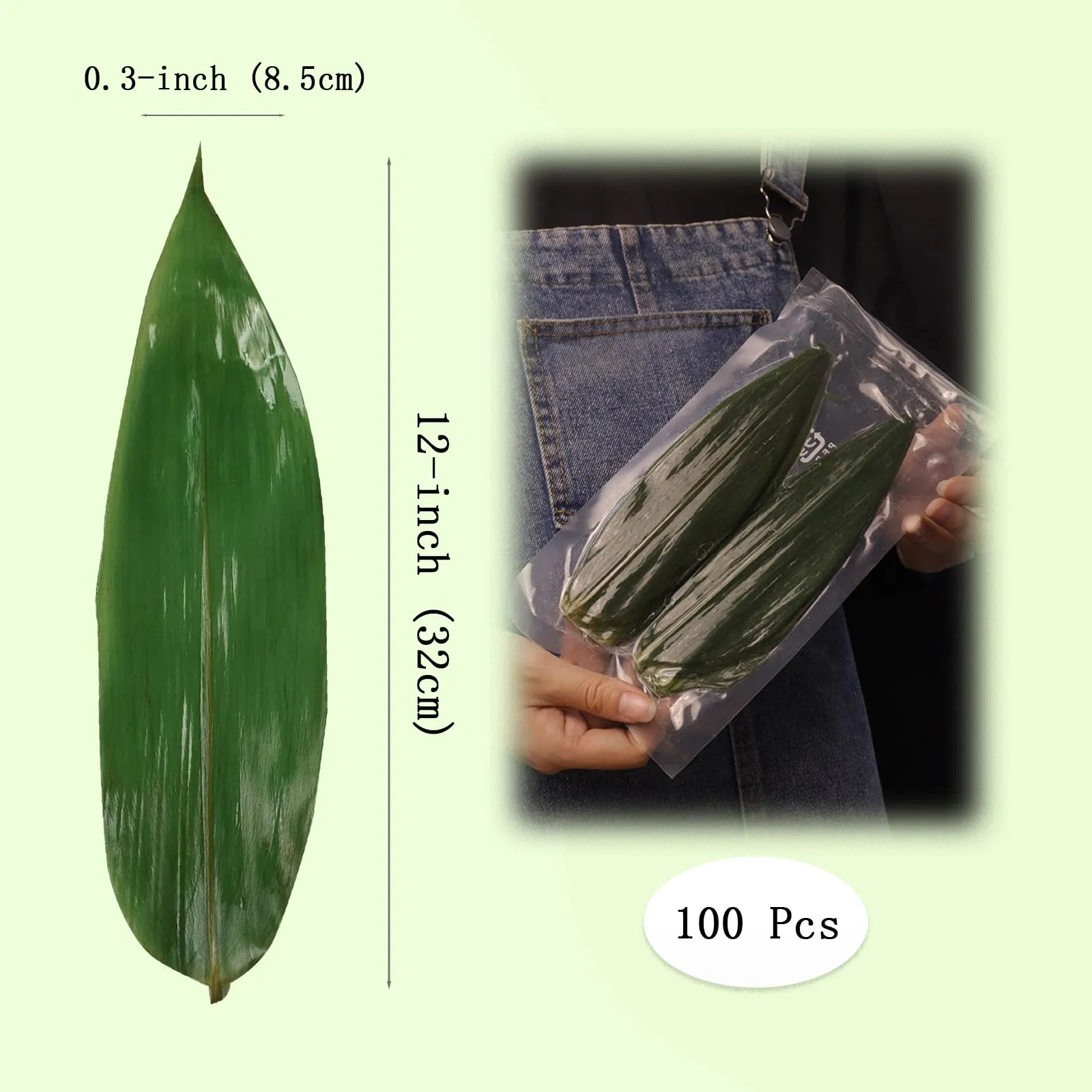 Fresh Bamboo Leaf Sushi Plate Chinese Dragon Boat Festival Snacks Wrapped in Leaves Party Leaf Plate Decor