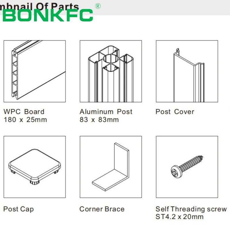 Luxury Plastic Composite Fence for Modern Outdoor Living Wood Plastic Composite WPC Composite Decking Waterproof Fire Rated Outdoor Swimming Pool Tile Fence