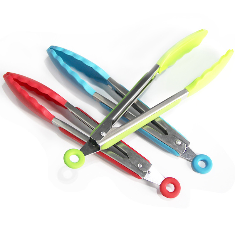 Tongs for Cooking Set of 3 Heavy Duty 304 Stainless Steel BBQ and Kitchen Tongs