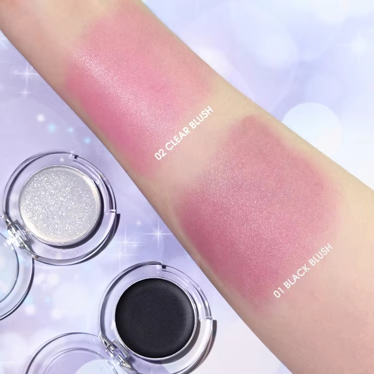 Custom Waterproof Color Changing Lip Cheek Cream Blusher Custom Black Blush Gel