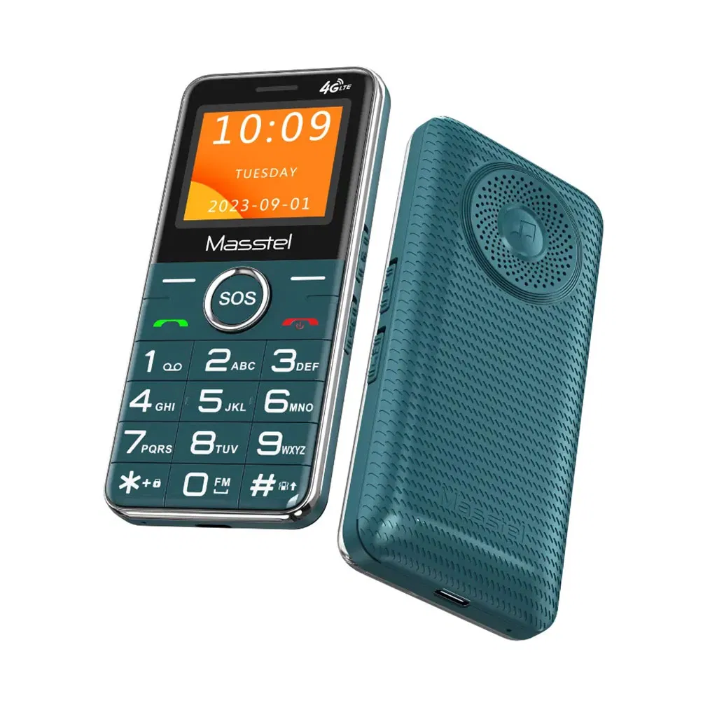 Кнопочный телефон для пожилых с двумя SIM-картами, 1.77''