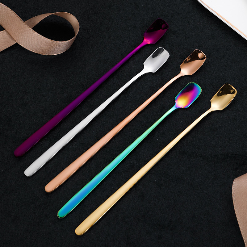 Special Offer Price Colorful Creative Stainless Steel Coffee Dessert Tea Spoon