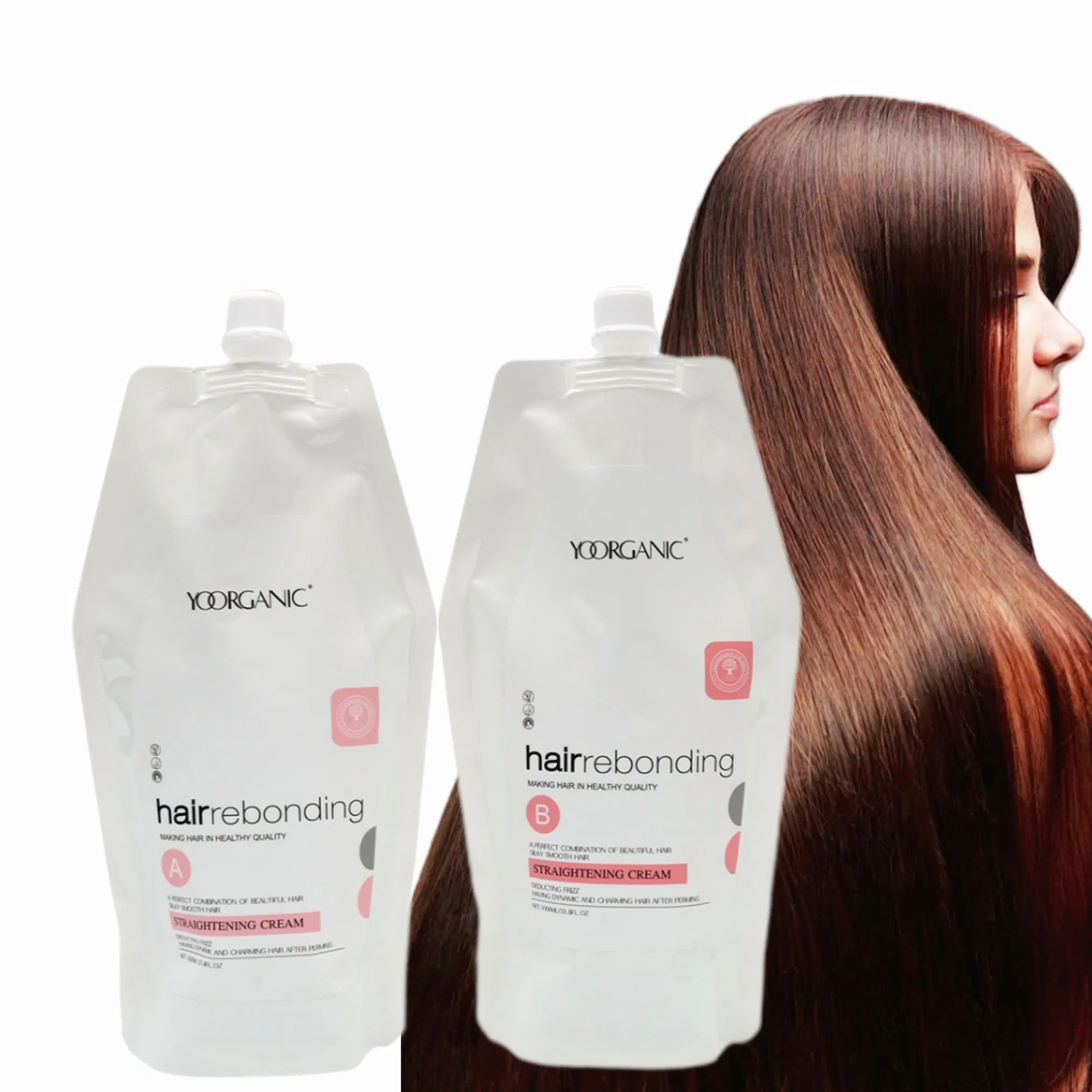 Keratin Rebonding Cream Hair Rebonding Straightening Permanent One Step 2 in 1
