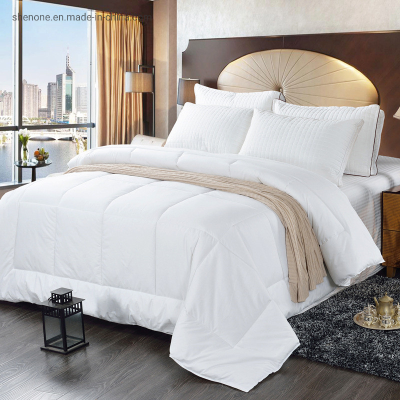 Shenone Wholesale Polyester Quilts Hotel King Bed Microfiber Bed Quilt