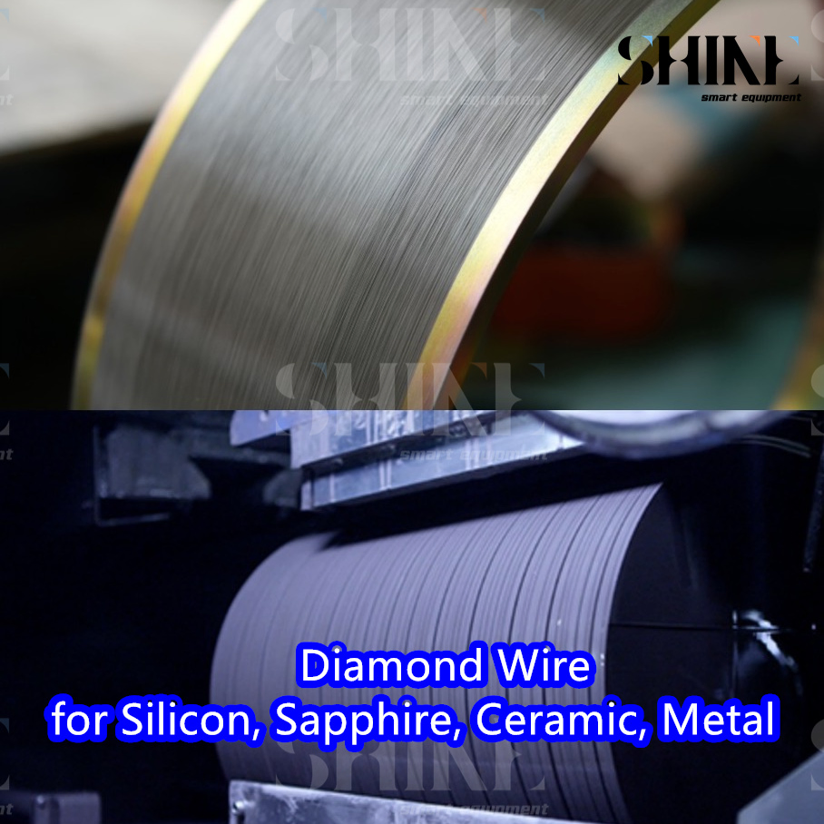Sharp Diamond Cutting Wire and Diamond Wire Saw Blade for Semiconductor Silicon Block Slicing Wafering