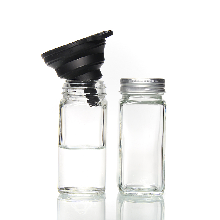 4oz 8oz Cumin Bottles Jars Seasonings Salt Shakers Retangular 4oz Spice Jar