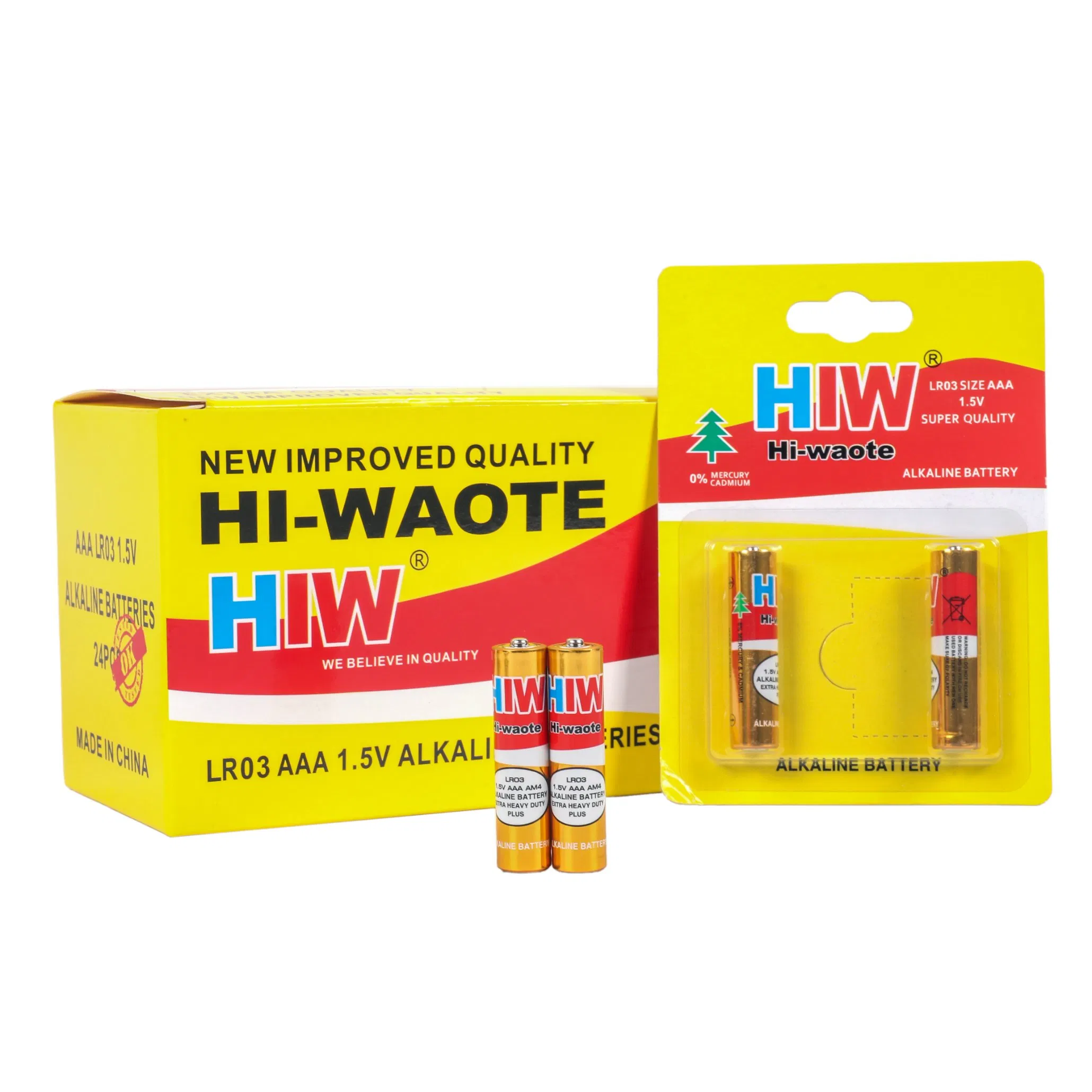 Батарейки щелочные AA/AAA 1.5V Hiw, оптом