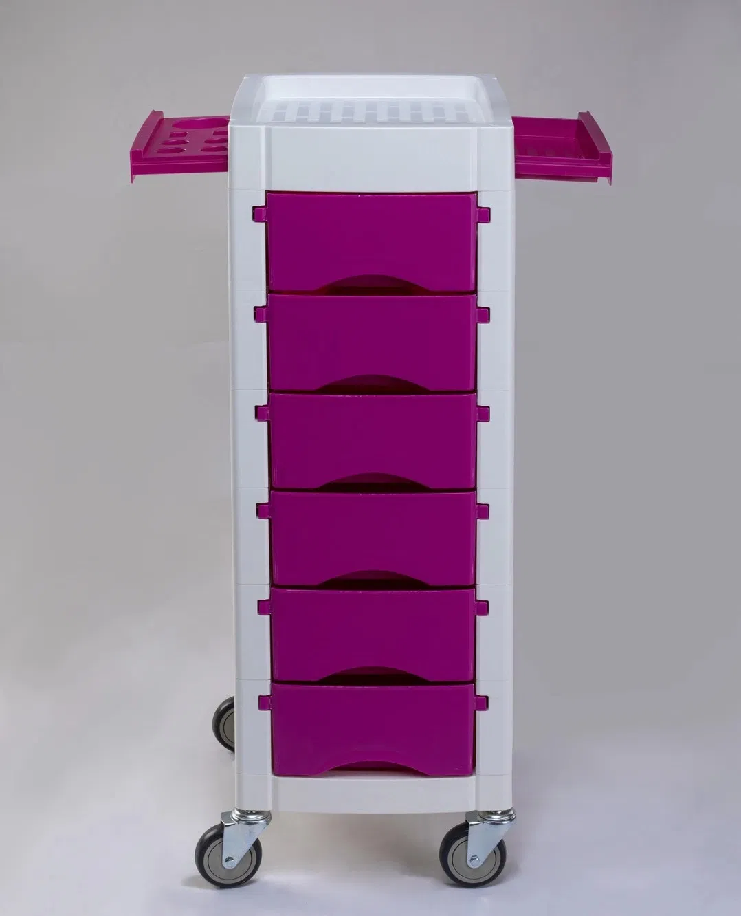 ABS Material Beauty White Trolley Hair Salon Trolley Tool Cart