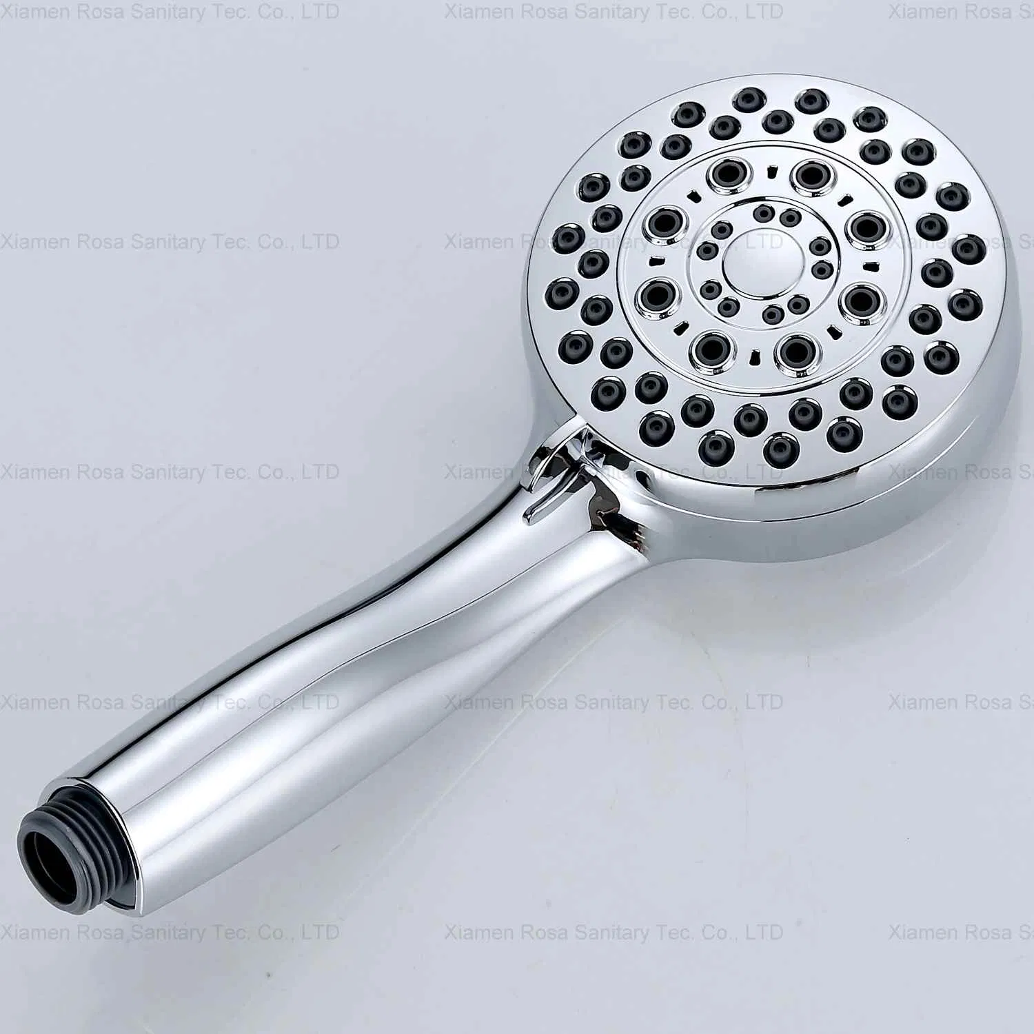 Bathroom Fittings Rainfall Shower Head 5 Functions Classic High-Pressure Wall Shower C21152, Chrome Face and Back Shell