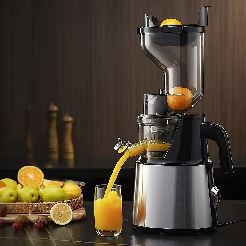 Orange Extractor Commercial Slow Juicer Big Mouth Cold Press Multifunctional Electric Juicer