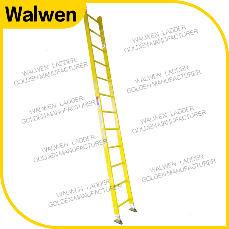 Single Ladder Insulation Fiberglass Straight Step Ladder
