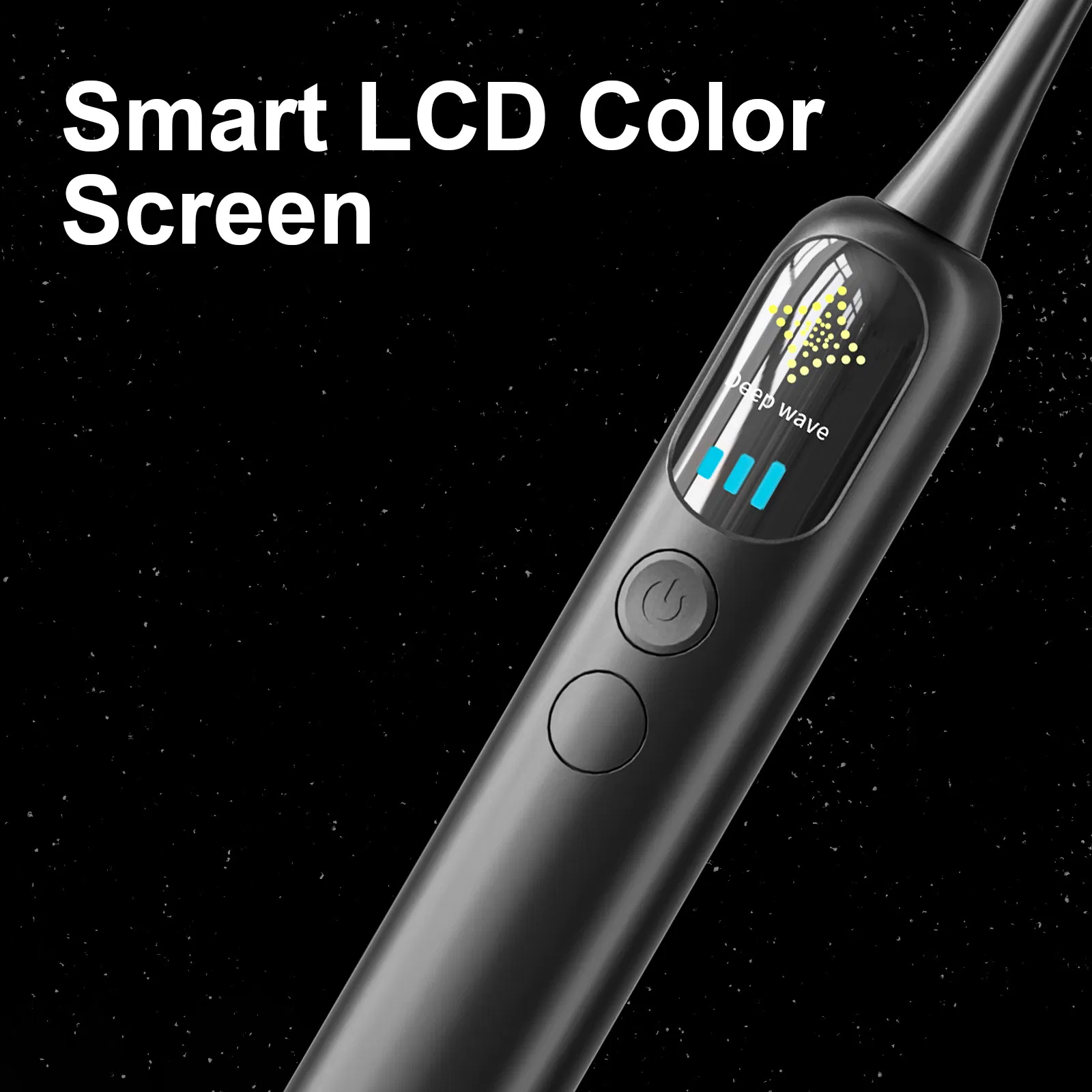 Intelligent Display Screen Electric Toothbrush with LCD Screen 15 Modes Pressure Sensor