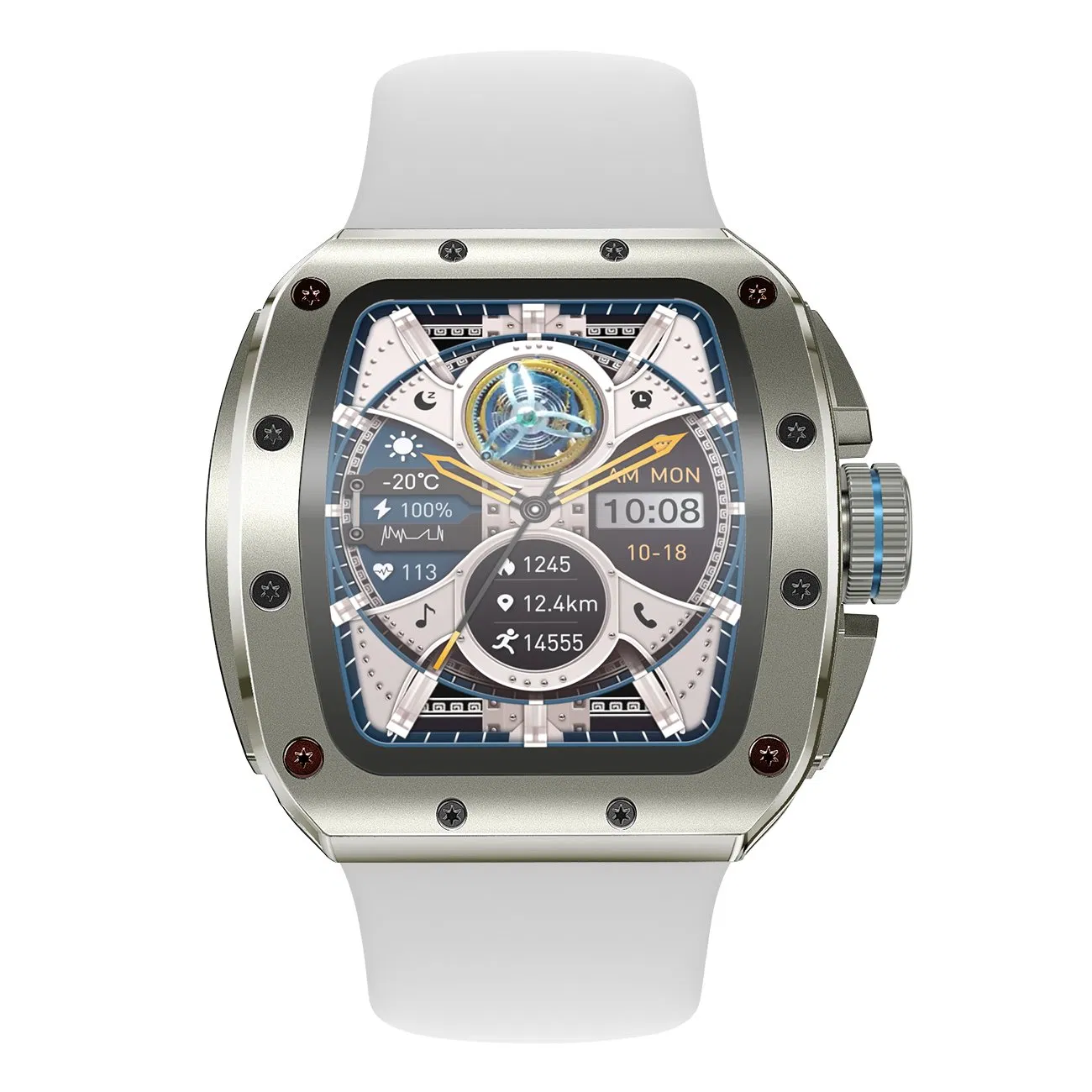 Fashionable Rounded Display Full Touch Multi-Language Bluetooth Calling Smart Watch