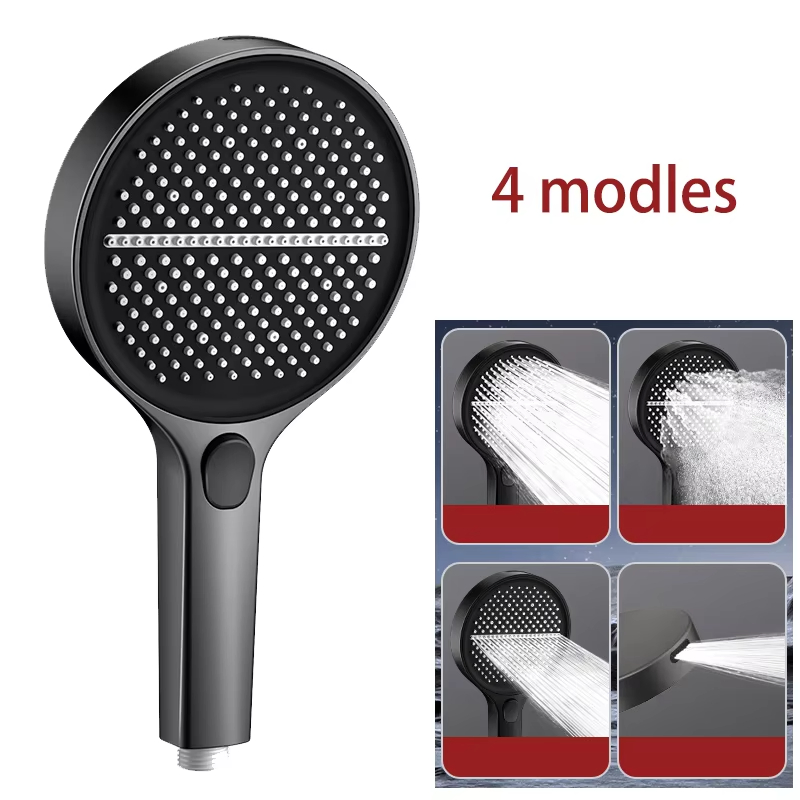 Premium High Flow Shower Head with 4 Unique Features