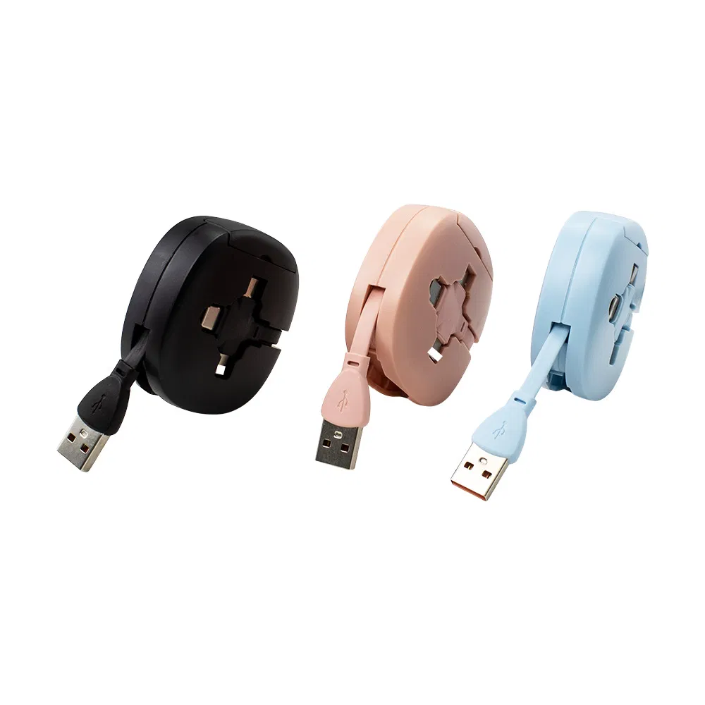 3 in 1 USB Data Cable New Product Portable Fast Charging Power Cable Quick Charger