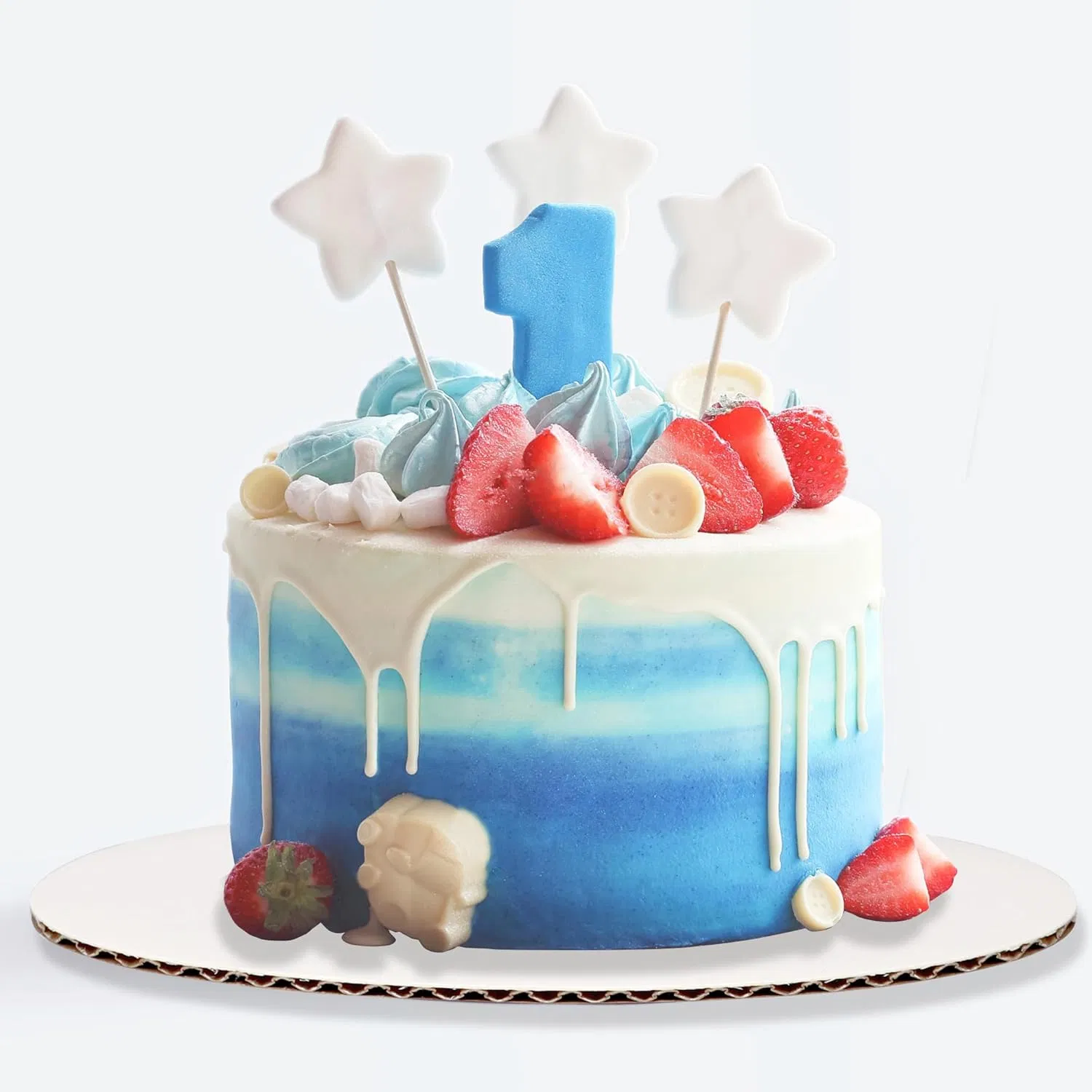 8 Inch White Round Cake