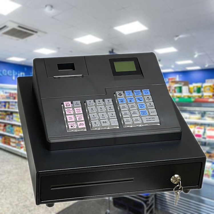 Two Display Caisse Enregistreuse Tablet Smart Cashier Machine Restaurant Cash Register POS ECR600