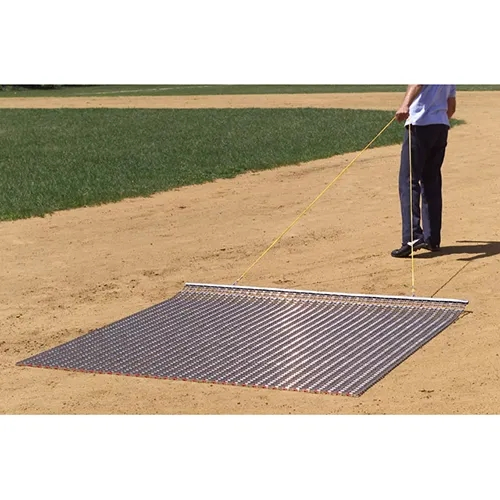 Rigid Infield Drag Mat of 4'wx3'l 6'x6' Steel Mesh Heavy Duty
