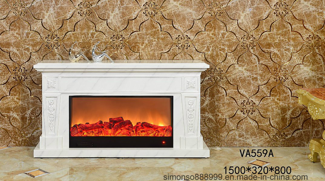 European Large Electric Fireplace TV Stand with APP Control