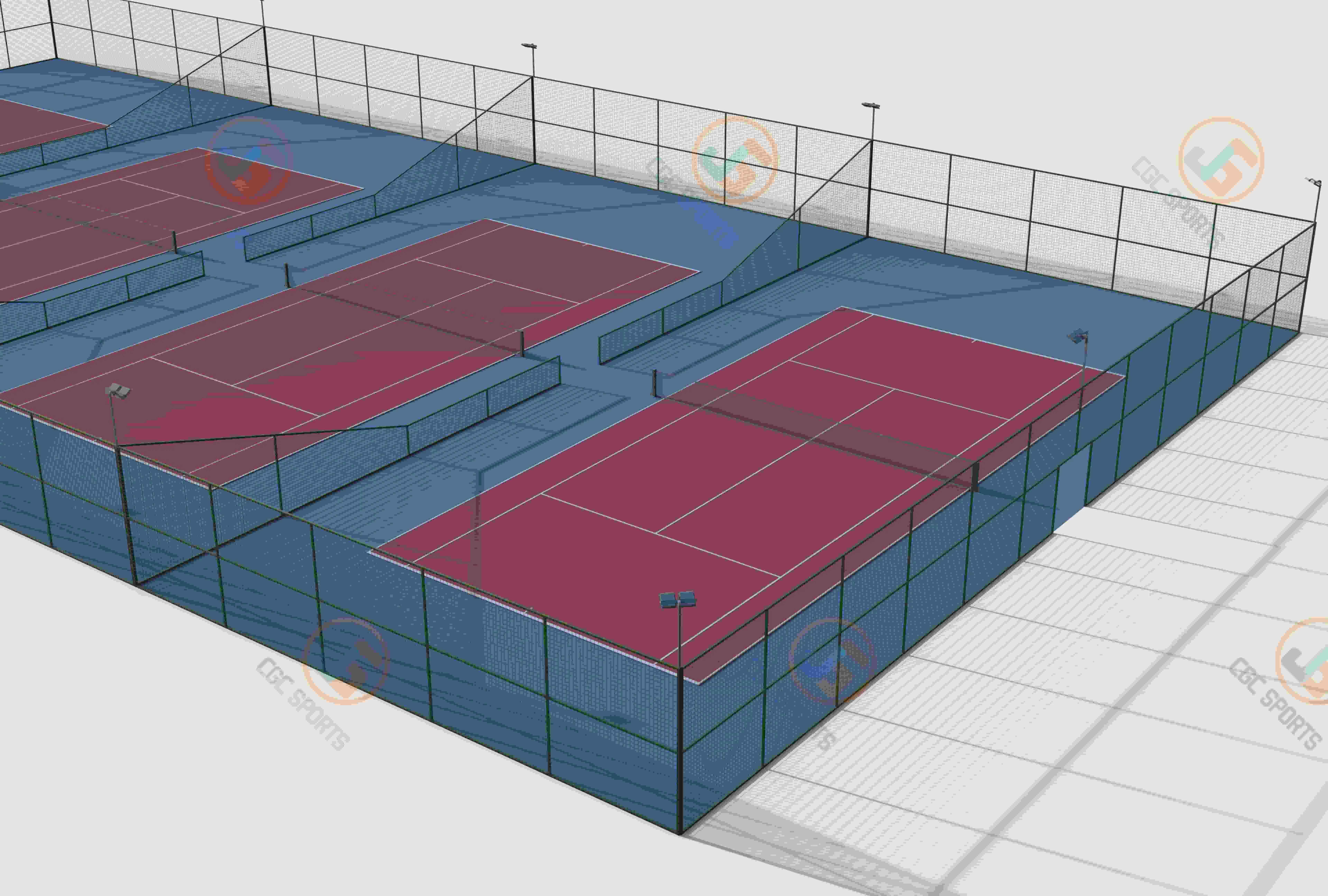 Galvanized Chain Link Fence for Sports Field Heavy Duty Metal Fence Manufacturer From China Factory Direct Supply