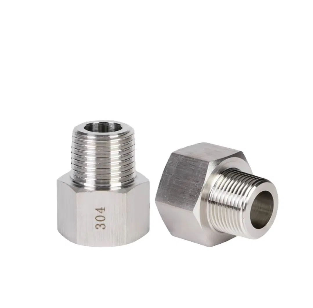 Cast Pipe Adapter Fitting Negative Reducer Hex Bushing NPT Stainless Steel Male Female 1" NPT to 1/2" 1 Piece 1 Years Hose Tail