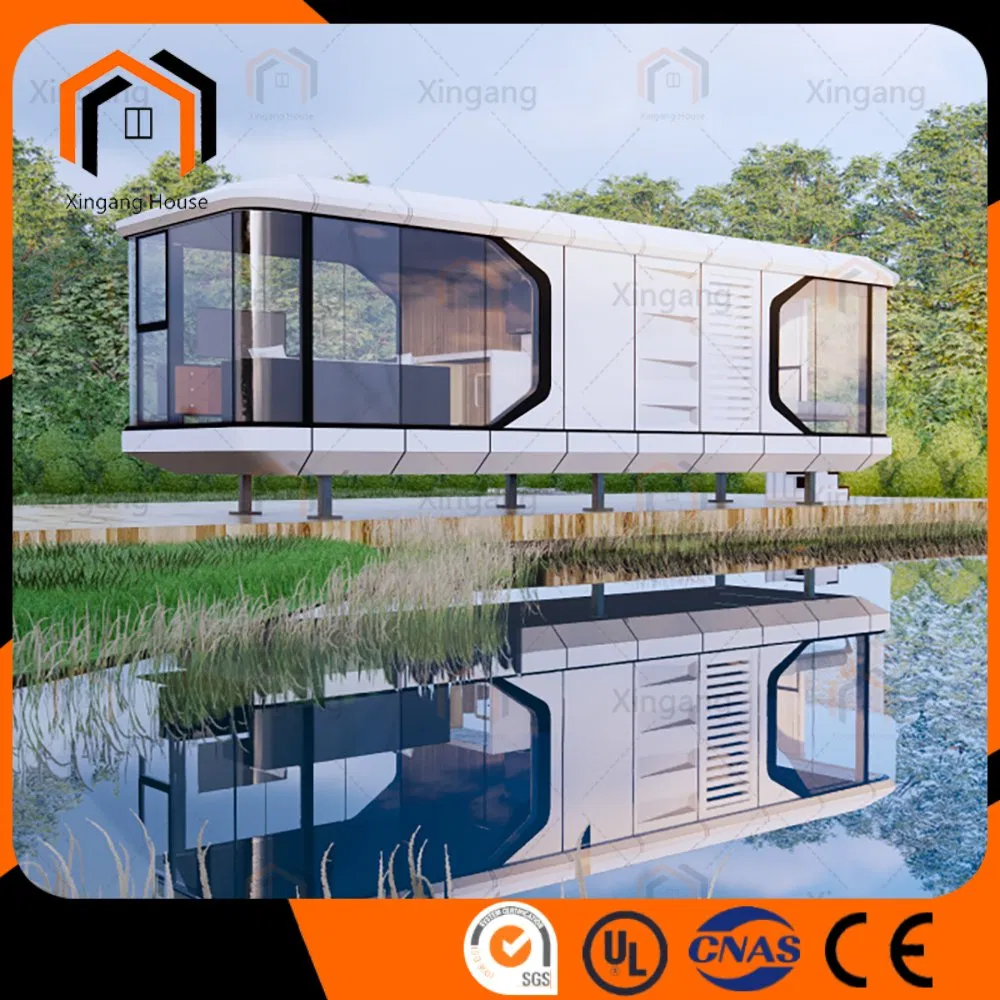 High-Strength Prefab Container Portable Modular Space Capsule House with Kitchen