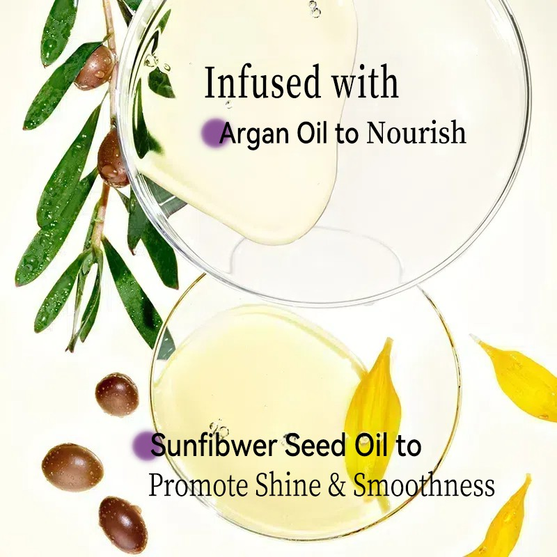 OEM Hair Care Kit Sulfate Free Natural Biotin Argan Oil Coconut Anti-Hair Loss Hair Growth Shampoo and Conditioner Product Set